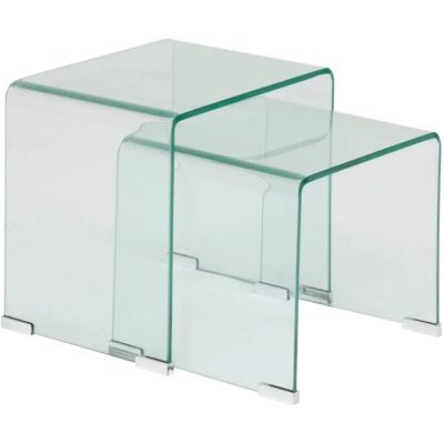 Mesas apilables transparentes Lenia Atmosphera Mesas apilables transparentes Lenia Atmosphera