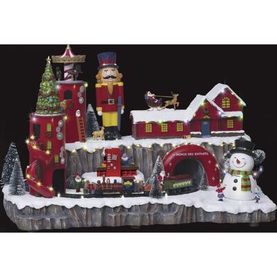 Pueblo de Navidad Feeric Lights&christmas - Rojo - 60cm Pueblo de Navidad Feeric Lights&christmas - Rojo - 60cm