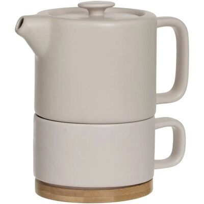 Ensemble Théière et Tasse NATURAL de Secret de Gourmet - 800ml - Publicité Ensemble Théière et Tasse NATURAL de Secret de Gourmet - 800ml - Publicité