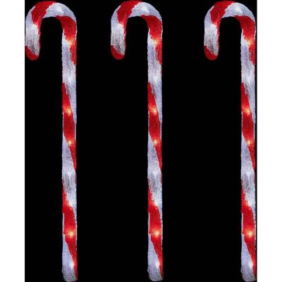 Fééric Lights & Christmas - 70 cm LED-Dekoration - Rot/Weiß - Weihnachtsdeko Fééric Lights & Christmas - 70 cm LED-Dekoration - Rot/Weiß - Weihnachtsdeko