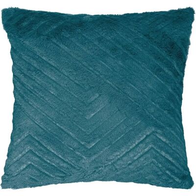 Coussin Atmosphera Nils Bleu Canard Faux Fourrure 45x45cm - Décoration Intérieure - Publicité Coussin Atmosphera Nils Bleu Canard Faux Fourrure 45x45cm - Décoration Intérieure - Publicité