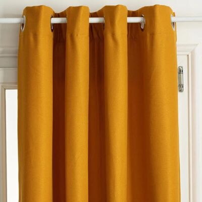 Cortina Aislante Amarillo Mostaza - 140x260cm Cortina Aislante Amarillo Mostaza - 140x260cm