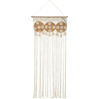 Rideau en macramé beige Atmosphera - 90x200 cm - Rideau - Publicité Rideau en macramé beige Atmosphera - 90x200 cm - Rideau - Publicité