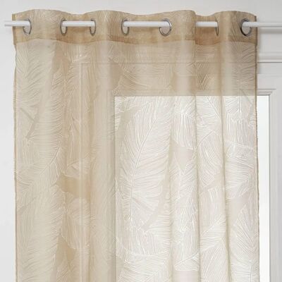 Atmosphera Devo Beigefarbene Tropfenstoff-Gardine - 140x240 cm Atmosphera Devo Beigefarbene Tropfenstoff-Gardine - 140x240 cm