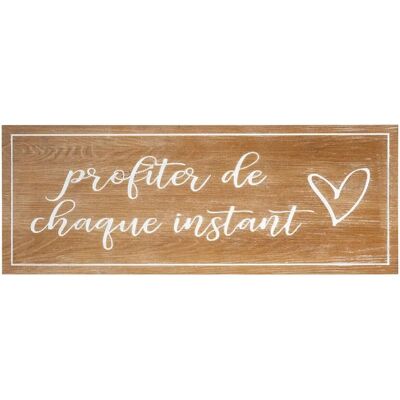 Art mural Atmosphera - Décoration en bois 80x30 cm avec citation inspirante - Publicité Art mural Atmosphera - Décoration en bois 80x30 cm avec citation inspirante - Publicité