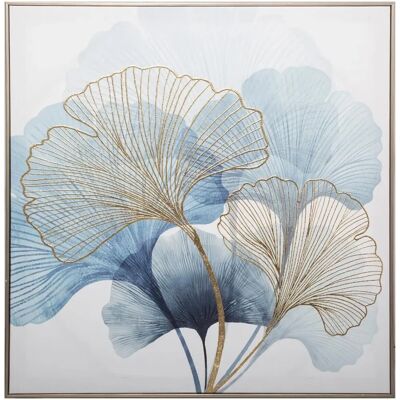 Atmosphera Ginko Wandkunst - Quadrat 62cm - Blau Atmosphera Ginko Wandkunst - Quadrat 62cm - Blau