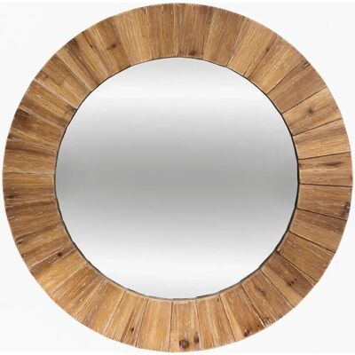 Atmosphera - Espejo de Pared con Marco de Madera 83cm - Estilo Rústico Atmosphera - Espejo de Pared con Marco de Madera 83cm - Estilo Rústico