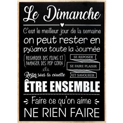 Atmosphera 173924 Art mural - Célèbre le dimanche - Publicité Atmosphera 173924 Art mural - Célèbre le dimanche - Publicité