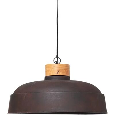 Lámpara de suspensión vintage de metal y mango Atmosphera Prao - Decoración interior Lámpara de suspensión vintage de metal y mango Atmosphera Prao - Decoración interior