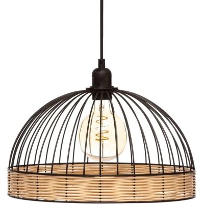 Lámpara de suspensión Atmosphera Suwa - Metal negro, 35cm diámetro Lámpara de suspensión Atmosphera Suwa - Metal negro, 35cm diámetro