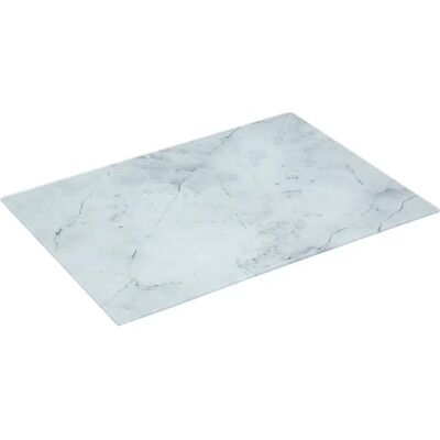 5five Weißes Marmor Glas Schneidebrett - Küchenutensil 5five Weißes Marmor Glas Schneidebrett - Küchenutensil