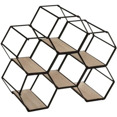 Atmosphera Zwarte Metalen 6-Flessen Arty Flessenhouder - Type Fles Atmosphera Zwarte Metalen 6-Flessen Arty Flessenhouder - Type Fles
