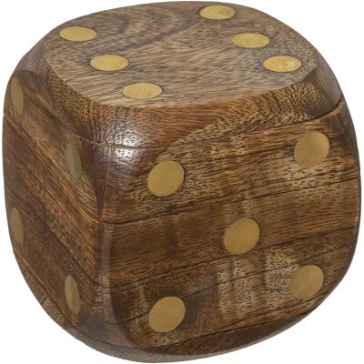 Set de Dés en Bois de Mango Atmosphera - Style Vintage - 6,5cm - Publicité Set de Dés en Bois de Mango Atmosphera - Style Vintage - 6,5cm - Publicité