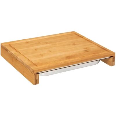 Bambus skærebræt med fad - 35x28cm - Køkkenudstyr Bambus skærebræt med fad - 35x28cm - Køkkenudstyr