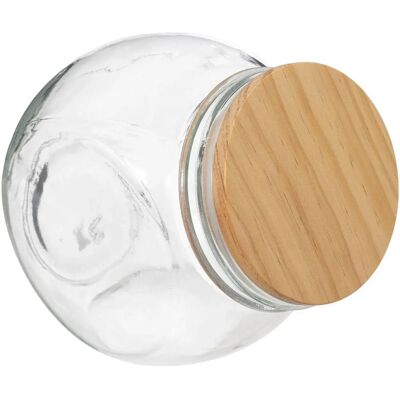 FIVE - Bonbonglas mit Holzdeckel 650ml - Glasbehälter FIVE - Bonbonglas mit Holzdeckel 650ml - Glasbehälter