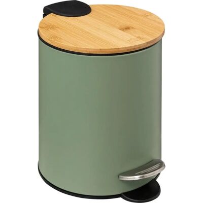 5FIVE Stilvoll & Kompakt Abfalleimer 3L mit Bambusdeckel - Softclose 5FIVE Stilvoll & Kompakt Abfalleimer 3L mit Bambusdeckel - Softclose