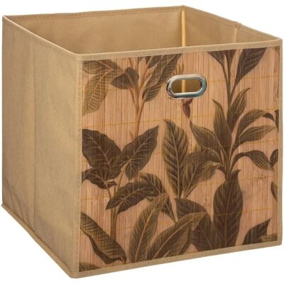 5FIVE - Panier de rangement 31x31cm Motif bambou - Mix 'n Modul - Beige - Panier de rangement - Publicité 5FIVE - Panier de rangement 31x31cm Motif bambou - Mix 'n Modul - Beige - Panier de rangement - Publicité