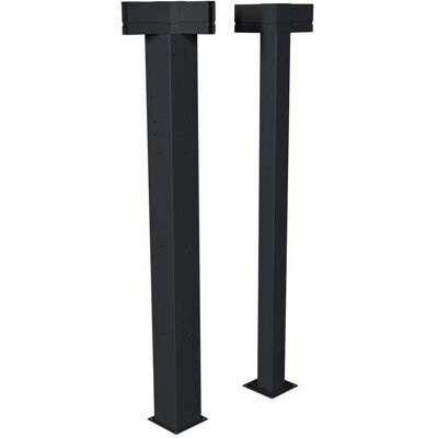 Hespéride Aluminium-Pergola Eckset 3,6x3,6 m - Gartenbereich Hespéride Aluminium-Pergola Eckset 3,6x3,6 m - Gartenbereich