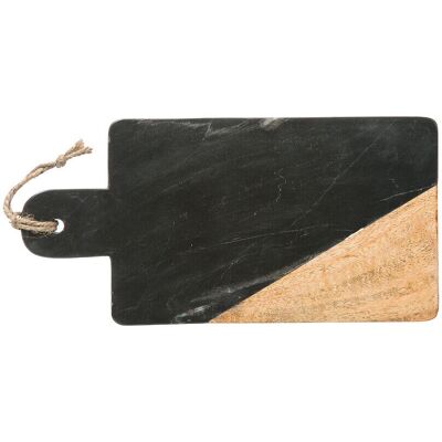 Secret de Gourmet Marmor Servierplatte - Schwarz, 15x30 cm Secret de Gourmet Marmor Servierplatte - Schwarz, 15x30 cm