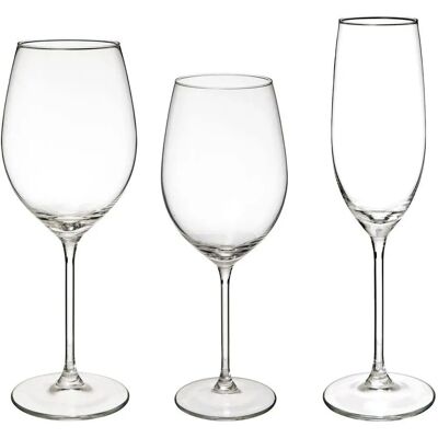 Ensemble de Verres LINA - 3 Types - 18 pièces - Publicité Ensemble de Verres LINA - 3 Types - 18 pièces - Publicité