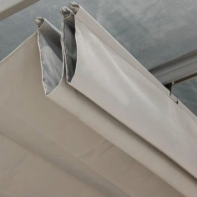 Hesperide - Couverture de pergola - Imperméable, Protection UV, Facile à installer - 6x3,5m - Publicité Hesperide - Couverture de pergola - Imperméable, Protection UV, Facile à installer - 6x3,5m - Publicité