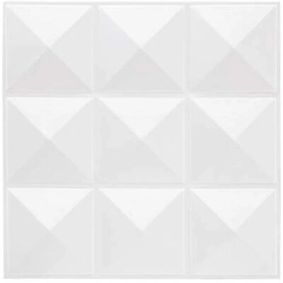 Autocollant de Carrelage Blanc ATMOSPHERA - 30x30cm Décor - Publicité Autocollant de Carrelage Blanc ATMOSPHERA - 30x30cm Décor - Publicité