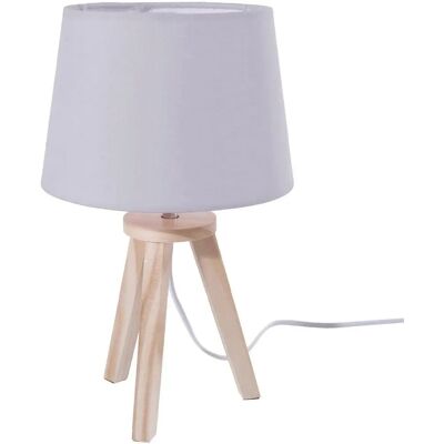 Lámpara de Mesa Gris con Trípode de Atmosphera - Decorativa y Compacta Lámpara de Mesa Gris con Trípode de Atmosphera - Decorativa y Compacta