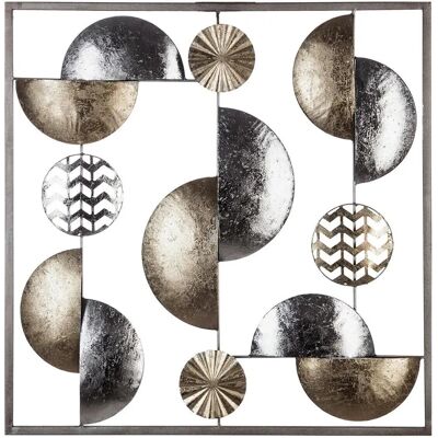 Art mural Atmosphera - Métal bicolore 50x50cm - Décoration Moderne - Publicité Art mural Atmosphera - Métal bicolore 50x50cm - Décoration Moderne - Publicité