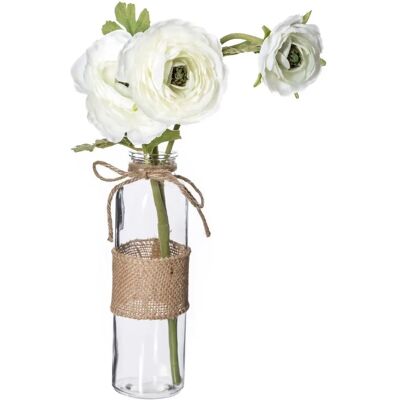 Plante artificielle Atmosphera 114753 - Camélia en pot en verre - Blanc, Bleu, Rose - Publicité Plante artificielle Atmosphera 114753 - Camélia en pot en verre - Blanc, Bleu, Rose - Publicité