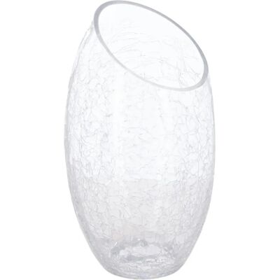Atmosphera 114791 Wazon - Pęknięte szkło, 13x23cm Atmosphera 114791 Wazon - Pęknięte szkło, 13x23cm