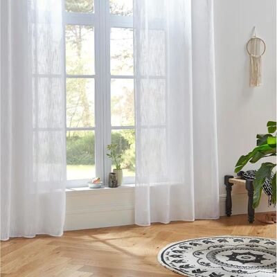 Atmosphera Modèle 146272Z Rideau en Polyester Blanc - Rideau - Publicité Atmosphera Modèle 146272Z Rideau en Polyester Blanc - Rideau - Publicité