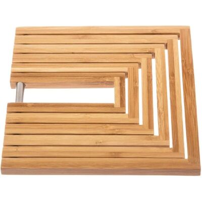 FIVE - bandeja de bambu extensível - Natural FIVE - bandeja de bambu extensível - Natural