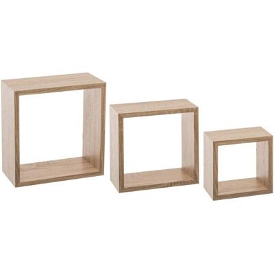 Étagères Murales IKEA - Ensemble de 3 Design Moderne Chêne Naturel MDF - Publicité Étagères Murales IKEA - Ensemble de 3 Design Moderne Chêne Naturel MDF - Publicité