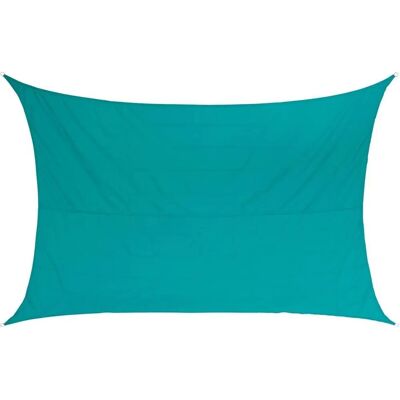 Vela de sombra rectangular Curacao Verde - 4x3m Poliéster Hespéride Vela de sombra rectangular Curacao Verde - 4x3m Poliéster Hespéride