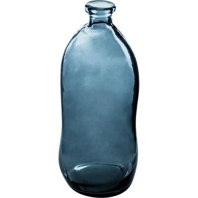 Vase en verre recyclé turquoise Atmosphera - Décoration moderne - Publicité Vase en verre recyclé turquoise Atmosphera - Décoration moderne - Publicité