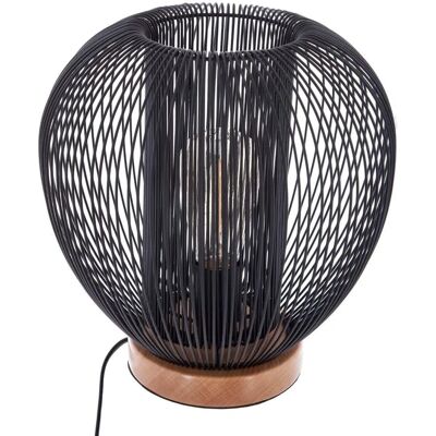 Lampe de Table LED Noda Atmosphera - Design Noir Moderne - Publicité Lampe de Table LED Noda Atmosphera - Design Noir Moderne - Publicité
