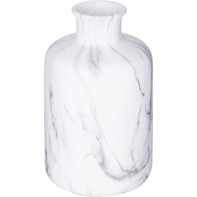 Atmosphera Marmorvase - Modern Dekorative Weiße Marmorfass 11x17,5cm Atmosphera Marmorvase - Modern Dekorative Weiße Marmorfass 11x17,5cm