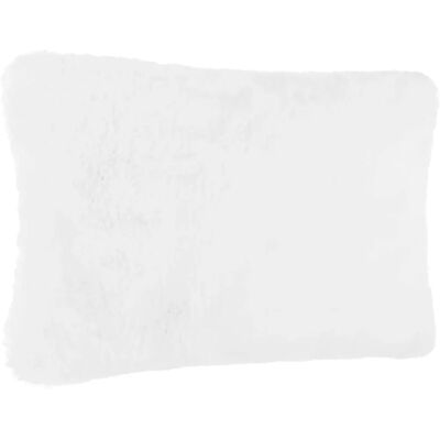Coussin en Faux Fourrure Blanc ATMOSPHERA - Décoration Enfant - Publicité Coussin en Faux Fourrure Blanc ATMOSPHERA - Décoration Enfant - Publicité
