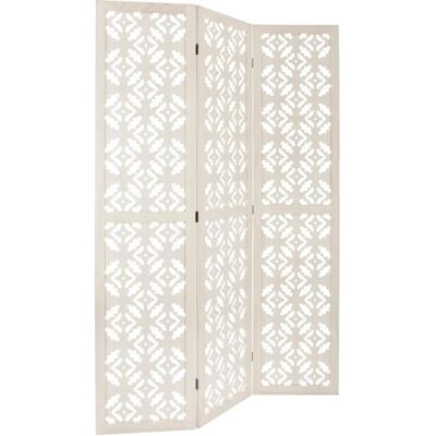 Paravent blanc Atmosphera - Écran en bois pliable - Publicité Paravent blanc Atmosphera - Écran en bois pliable - Publicité