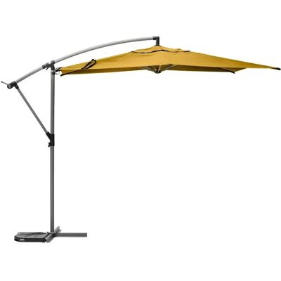 Hesperide Manoa 3m Gelb Senf Grau Sonnenschirm - UV-beständig, 360° Drehung Hesperide Manoa 3m Gelb Senf Grau Sonnenschirm - UV-beständig, 360° Drehung