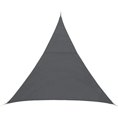 Vela ombreggiante triangolare Hespéride - 4x4x4m - Grigio ardesia Vela ombreggiante triangolare Hespéride - 4x4x4m - Grigio ardesia