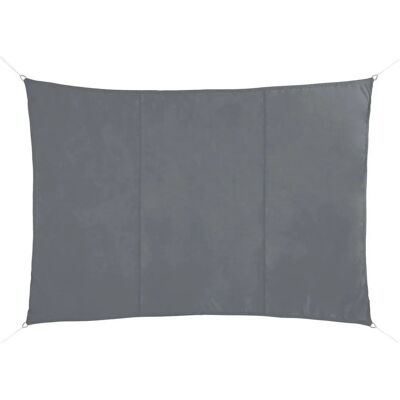 Voile d'ombrage rectangulaire gris pizarra - 4x3m Hespéride - Publicité Voile d'ombrage rectangulaire gris pizarra - 4x3m Hespéride - Publicité