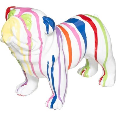 ATMOSPHERA Biały plastikowy figurka psa - 19cm Dekoracja ATMOSPHERA Biały plastikowy figurka psa - 19cm Dekoracja