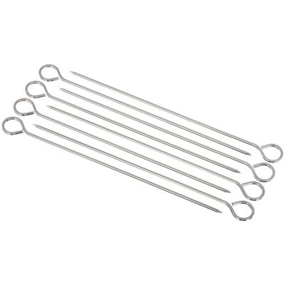 NEKA Brochettes en Acier Inoxydable - Réutilisables - 8 pièces - Publicité NEKA Brochettes en Acier Inoxydable - Réutilisables - 8 pièces - Publicité