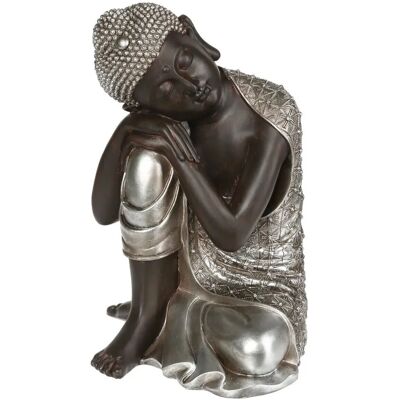 Statue de Bouddha en résine Atmosphera - 27.5x28.5x36.5 cm - Bicolore - Décoration - Publicité Statue de Bouddha en résine Atmosphera - 27.5x28.5x36.5 cm - Bicolore - Décoration - Publicité