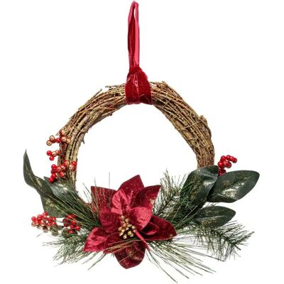 FÉÉRIC LIGHTS AND CHRISTMAS - Couronne de Noël avec étoile 38cm - Publicité FÉÉRIC LIGHTS AND CHRISTMAS - Couronne de Noël avec étoile 38cm - Publicité
