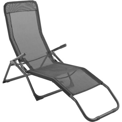 Hespéride Silla de playa de acero gris - Silla de playa Hespéride Silla de playa de acero gris - Silla de playa