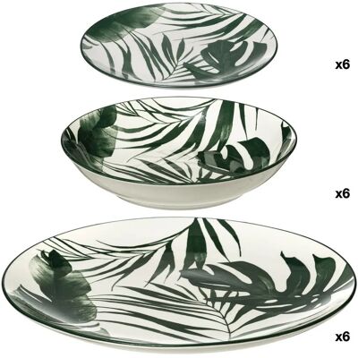 Service de 18 assiettes Palme ALTRI - Publicité Service de 18 assiettes Palme ALTRI - Publicité