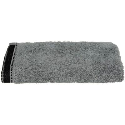 Serviette Invité Atmosphera - Joia Coton - Gris Foncé - 30x50cm - Publicité Serviette Invité Atmosphera - Joia Coton - Gris Foncé - 30x50cm - Publicité