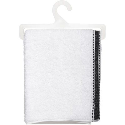 Serviette de bain JOIA en coton 70x130cm - Blanc - Publicité Serviette de bain JOIA en coton 70x130cm - Blanc - Publicité